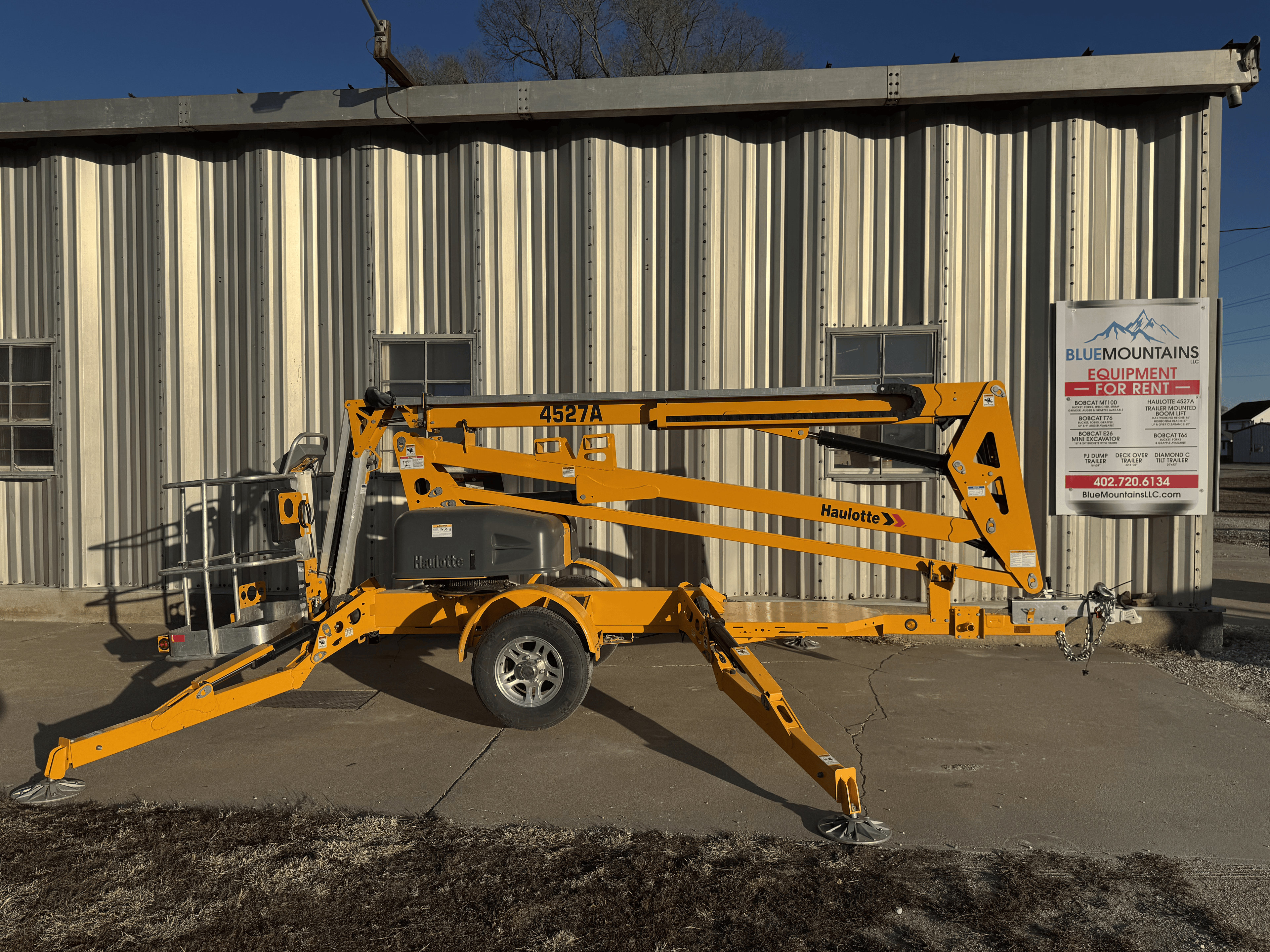 Haulotte 45' Towable Boom Lift